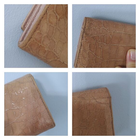 Miu Miu croc-embossed bifold wallet VGUC - Picture 10 of 10